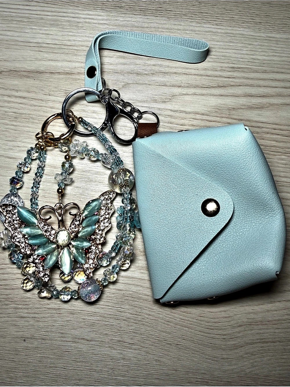 Blue Butterfly 🦋 Key-Phone-Purse-Bag Accessory Chain✨